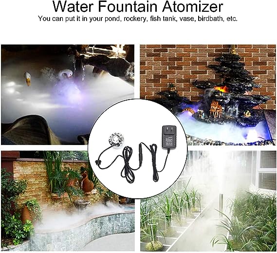 (🔥Early Holiday Sale SAVE 50% OFF)-12 LED light Ultrasonic Mist Maker Fogger-BUY 2 GET 10% OFF& FREE SHIPPING
