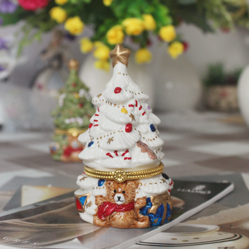 🎄Early Christmas Sale 49% OFF🎄Christmas Hand Painted Ceramic Jewelry Box