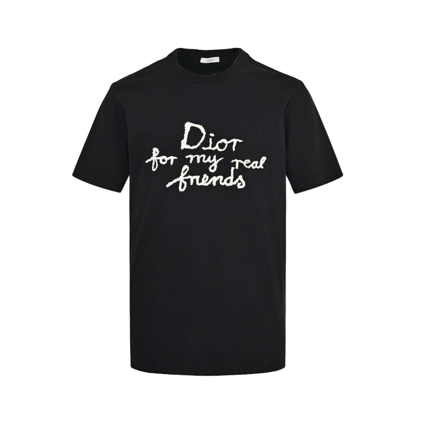 Dior 25ss embroidered lettering short sleeves