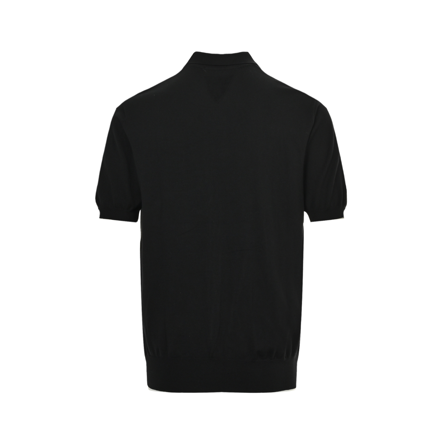 Prada 25ss Striped Cable Knit Polo Short Sleeve