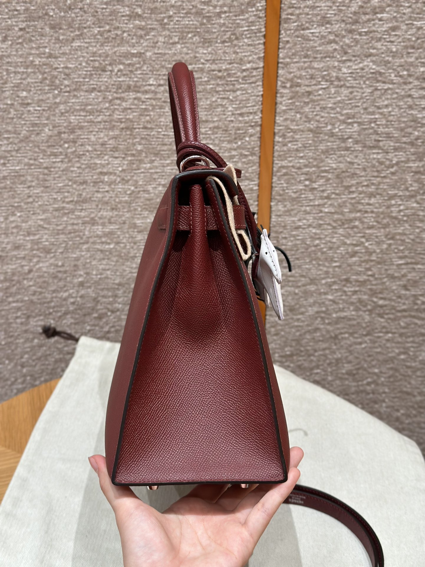 Hermès Kelly 55Rouge H (Handmade to order)