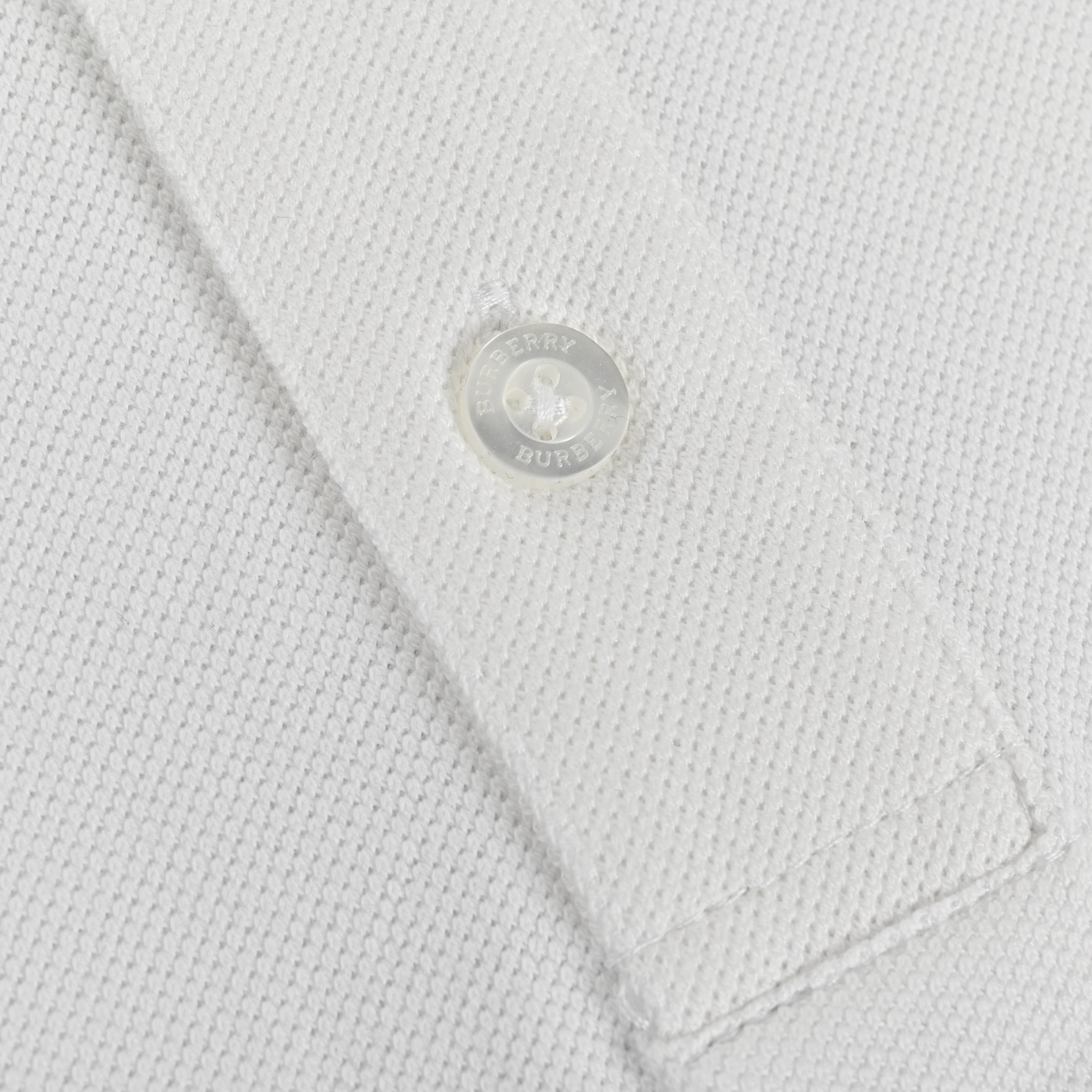 Burberry 24ss Warhorse Contrast Line Reverse Cuff Print Polo Short Sleeve