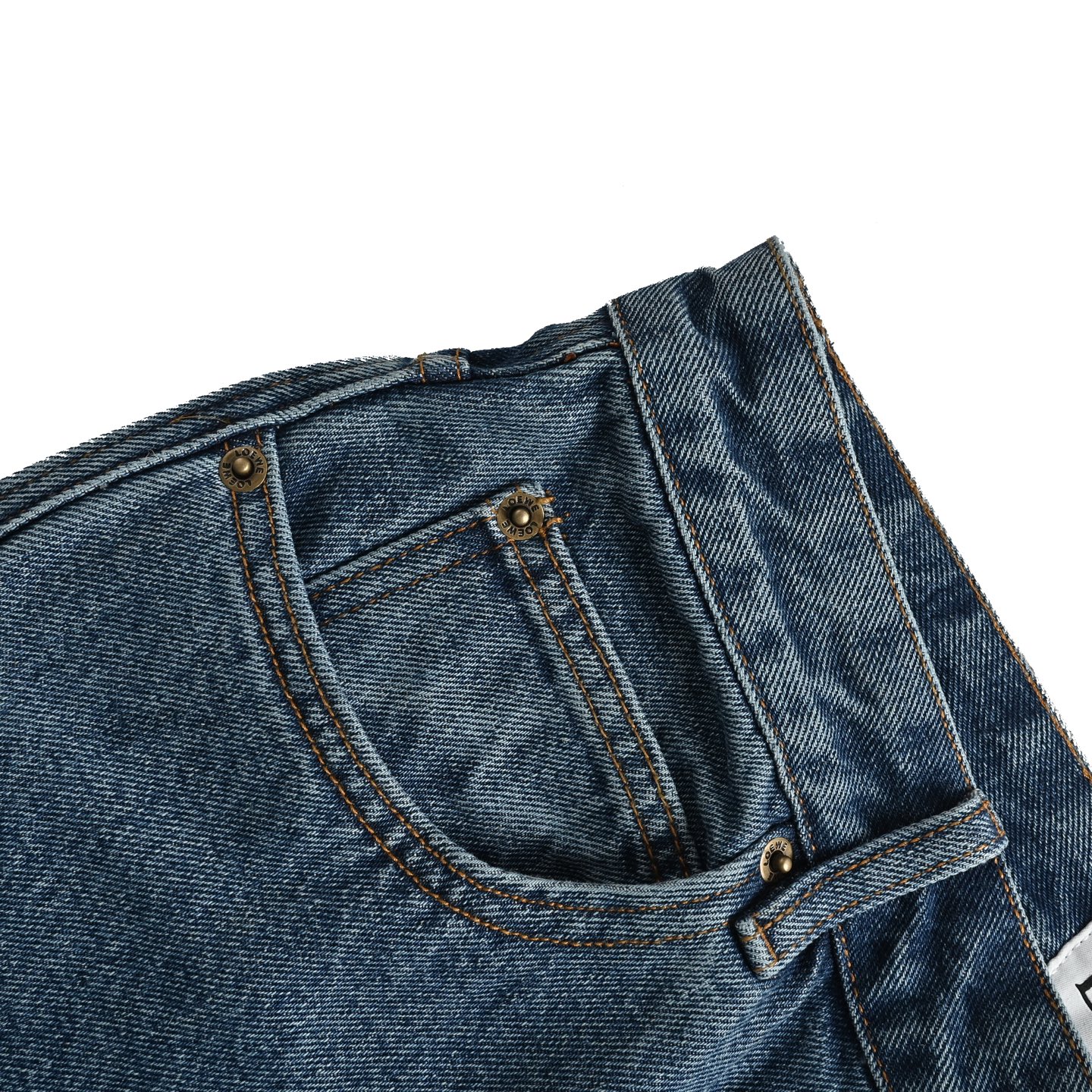 Loewe Anagram denim embroidered jeans