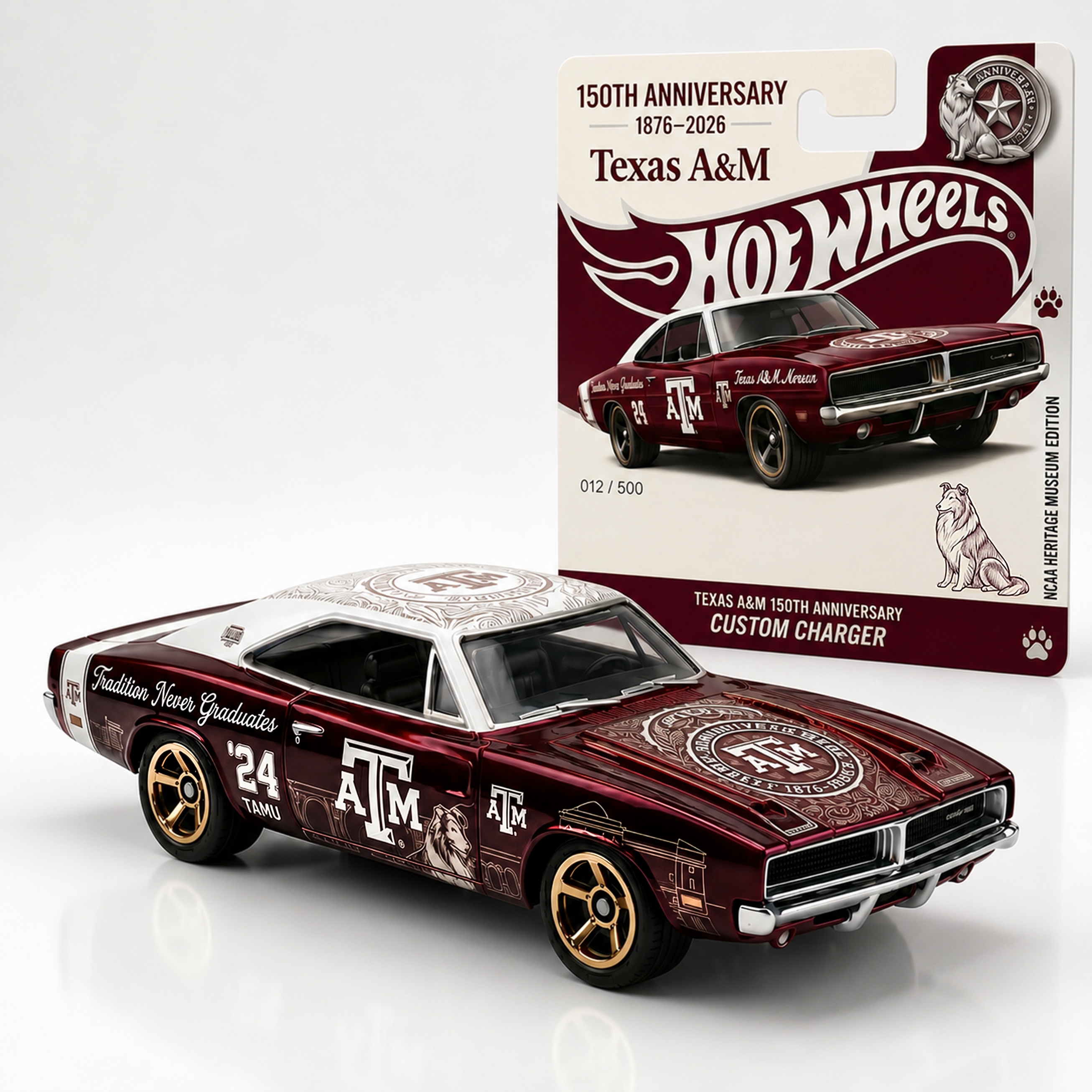 🤠 Texas A&M 150th Anniversary Custom Charger