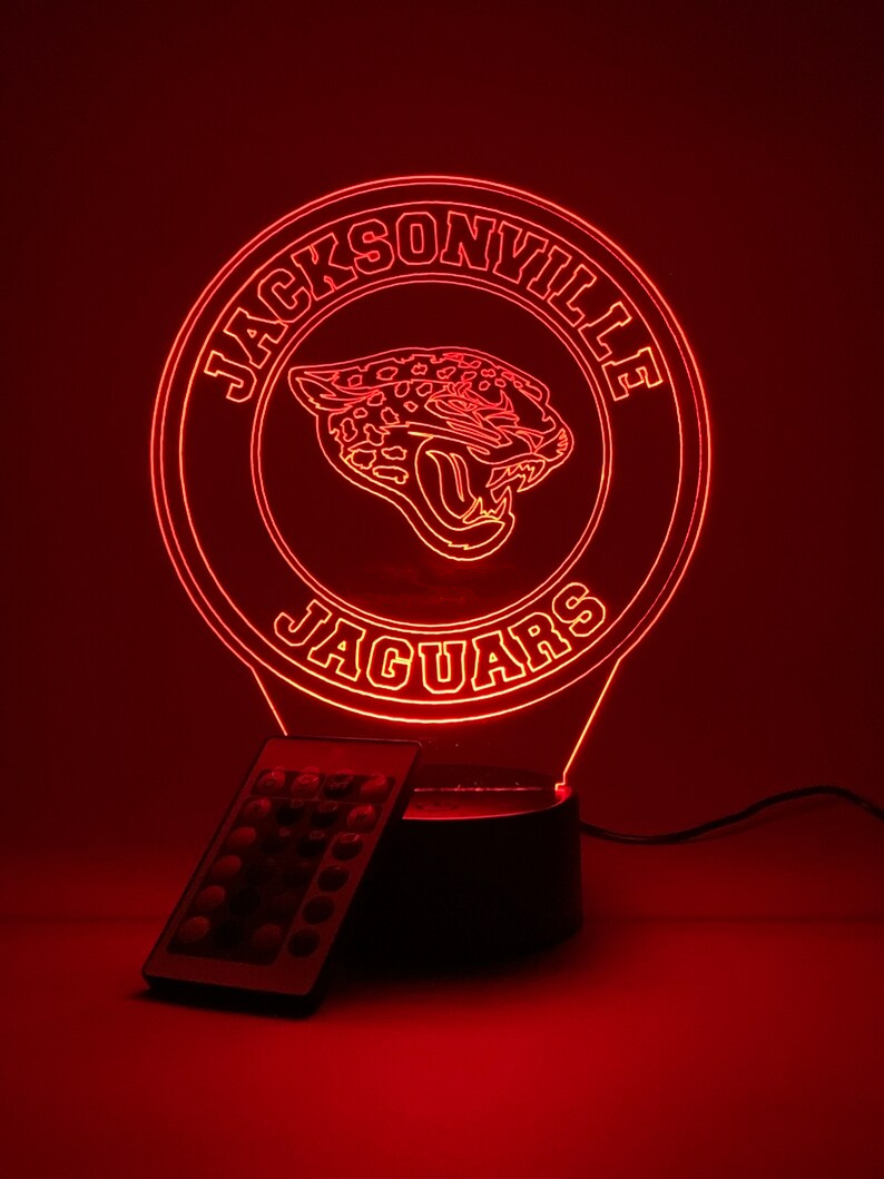 JACKSONVILLE JAGUARS 3D LAMP PERSONALIZED