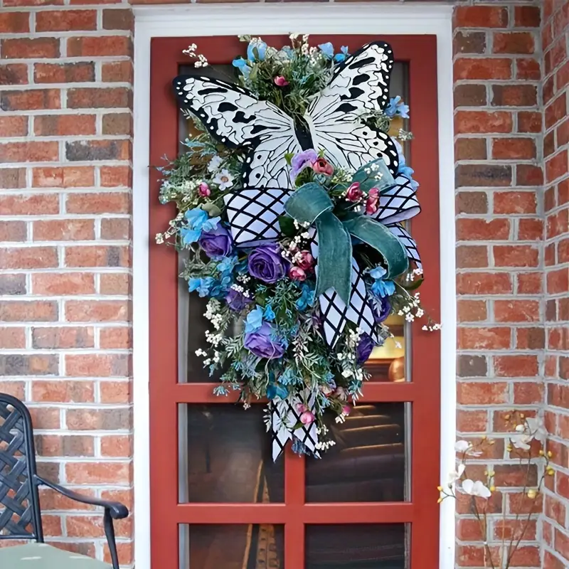 🎄Early Christmas Sale 49% OFF🎄🦋Handmade Butterfly Christmas Wreath
