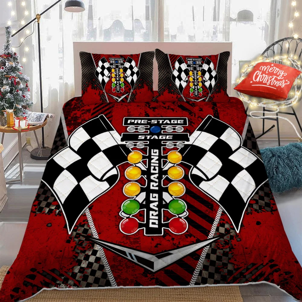 Drag Racing Quilt Bed Set
