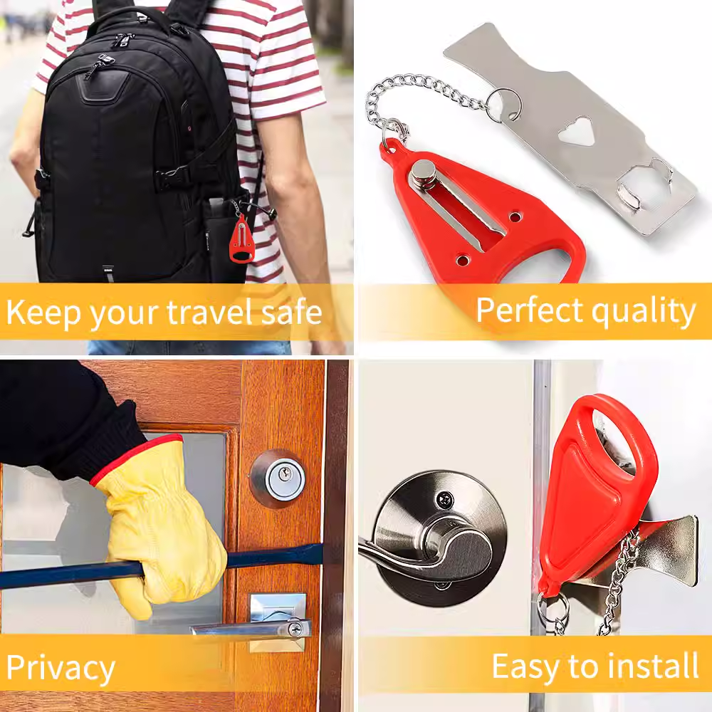Portable Hotel Door Lock Locks Self