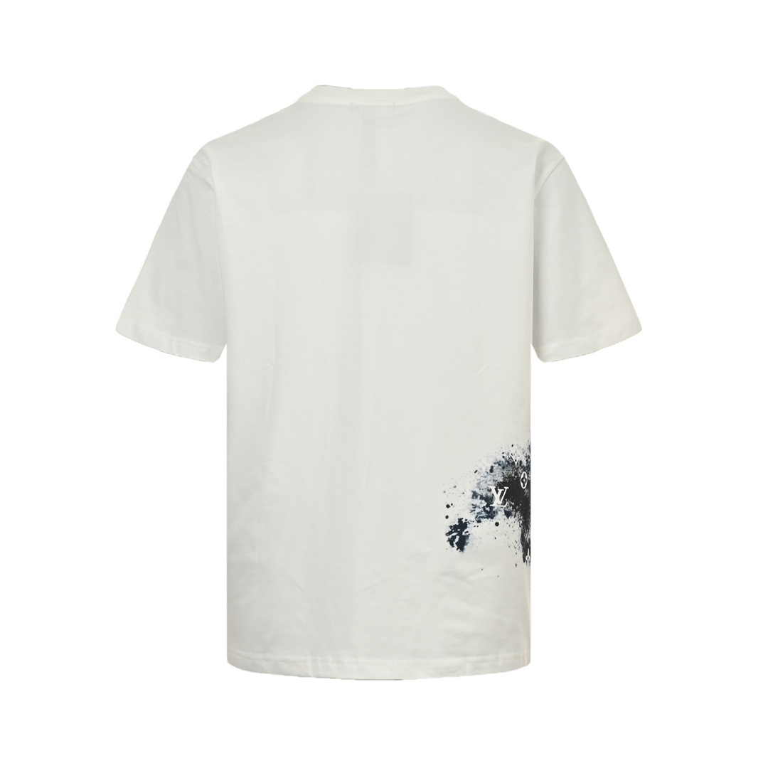Louis Vuitton Ink Smudge Print Short Sleeve