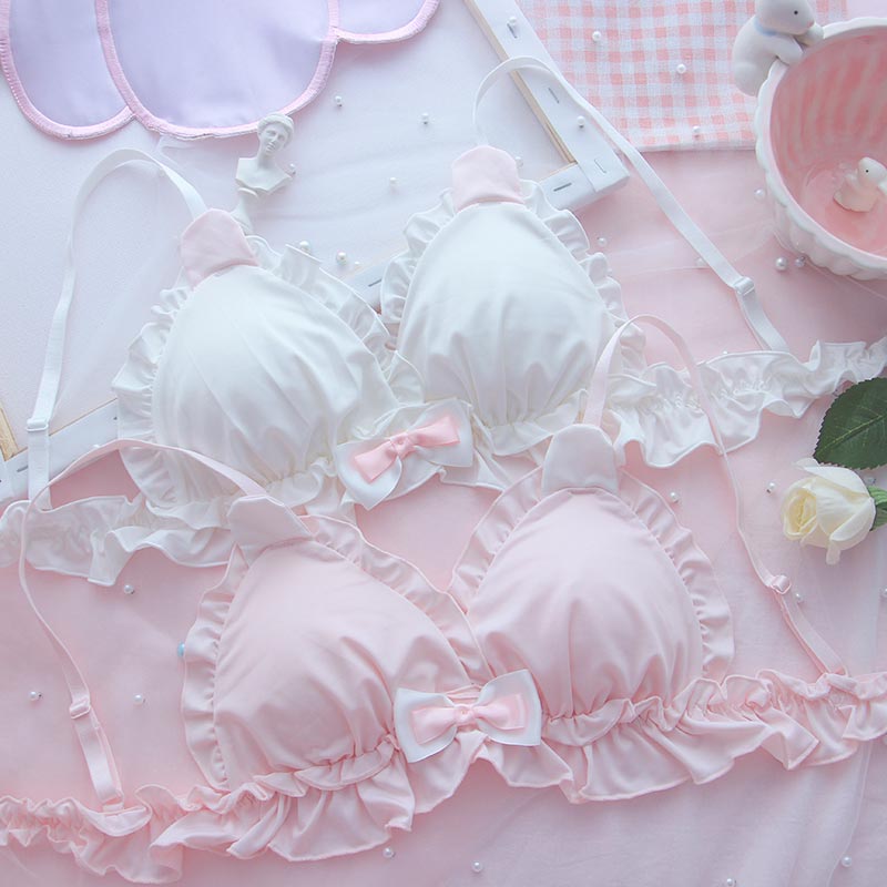 Rabbit Ears Bow knot Lingerie Set