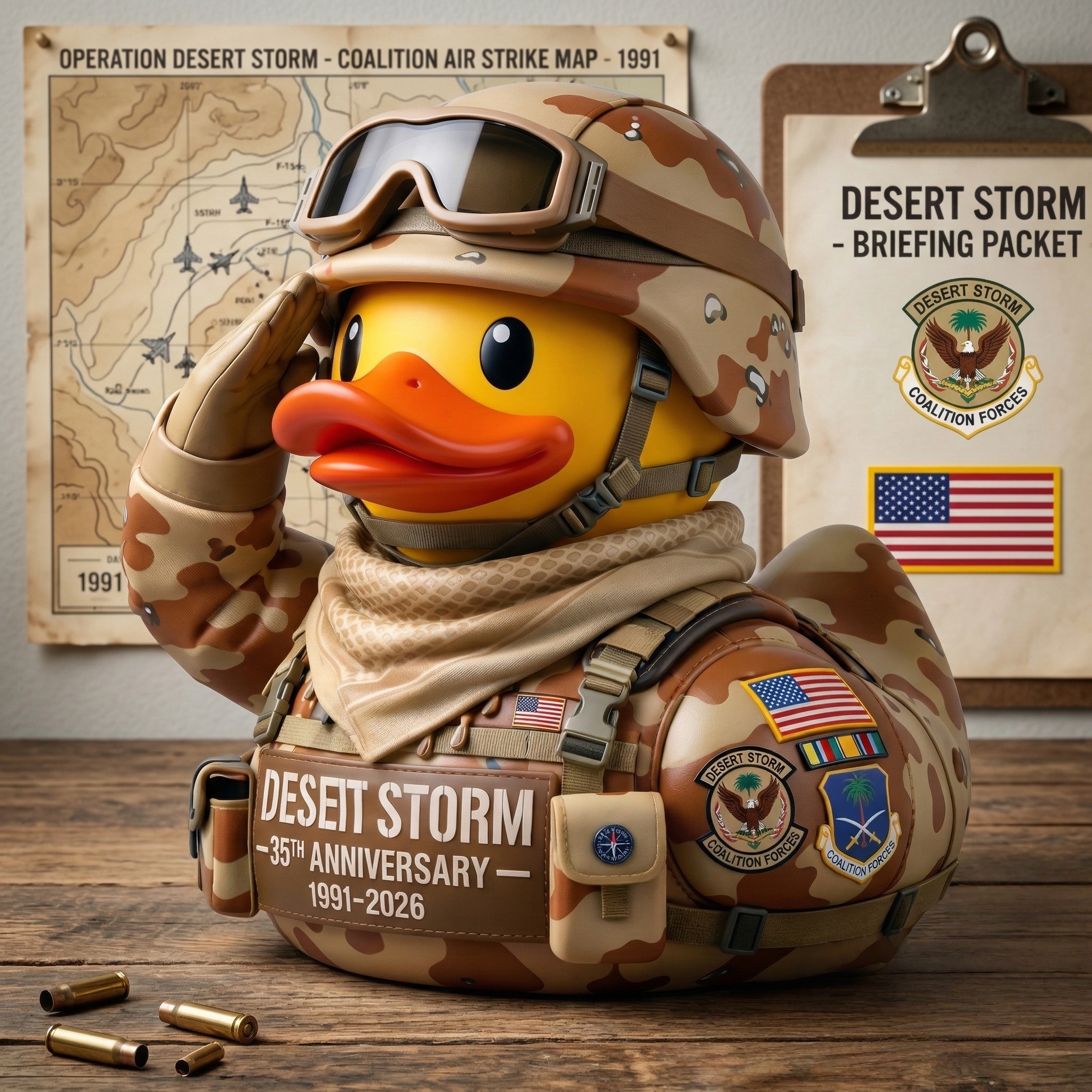 Desert Storm 35th Anniversary Commemorative Duck