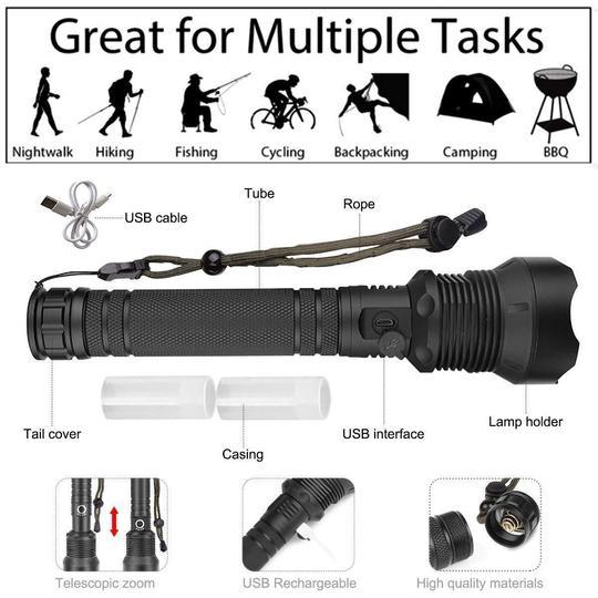 🎉Buy 2 Free Shipping🎉2021 Waterproof X92 Navy Dedicated Flashlight High Lumens