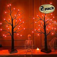 👻🎃 2-Pack Halloween Tree Lights – 24