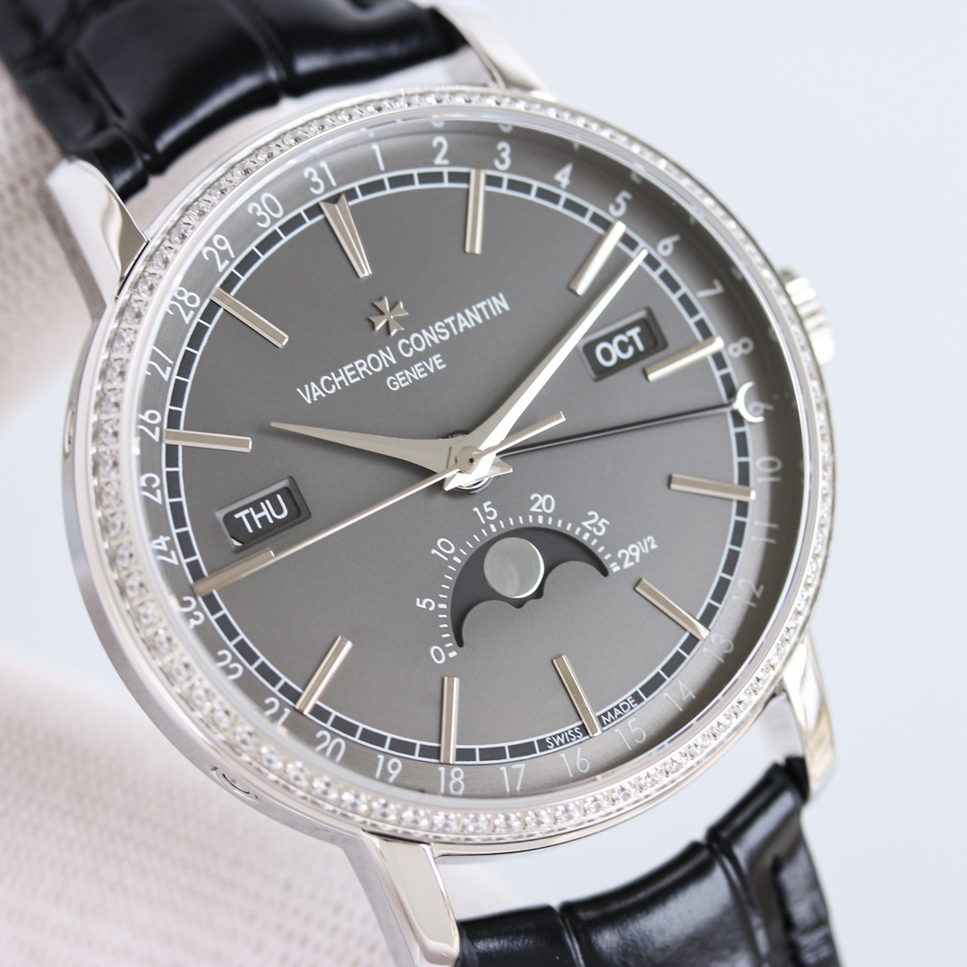 Tradition series complete calendar watch back diamond version 4010TO00R/B344B740B345