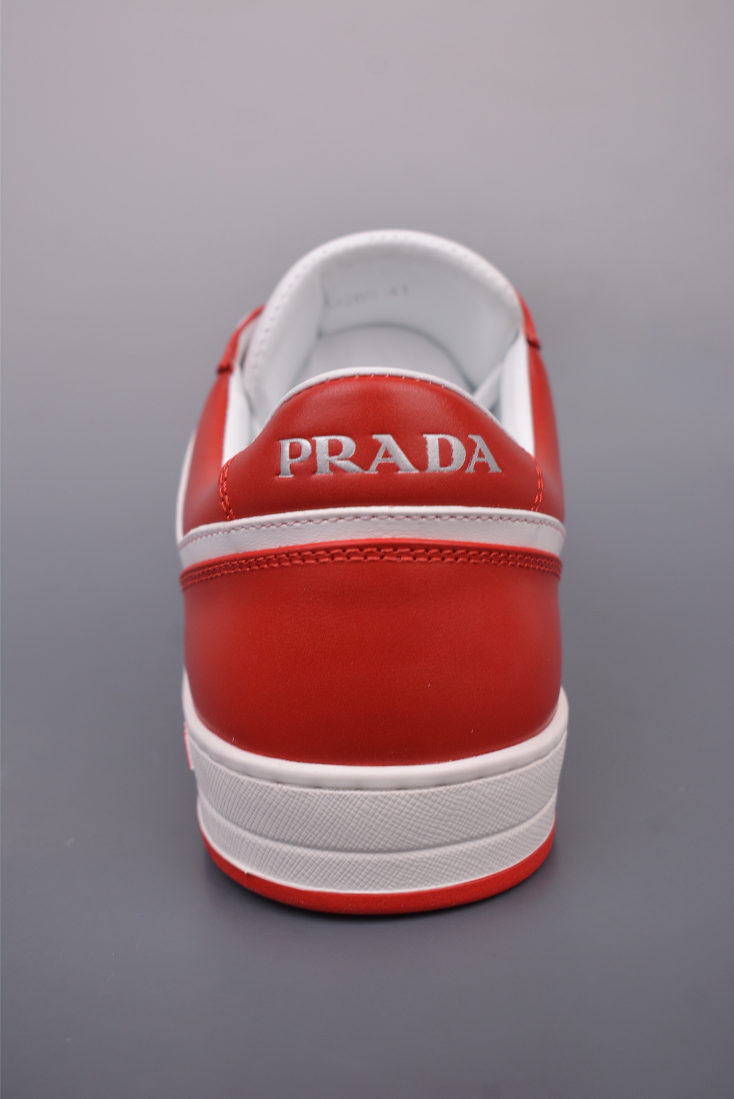 Prada Cloudbust Thunder triangle logo series sports shoes red and white 12062118