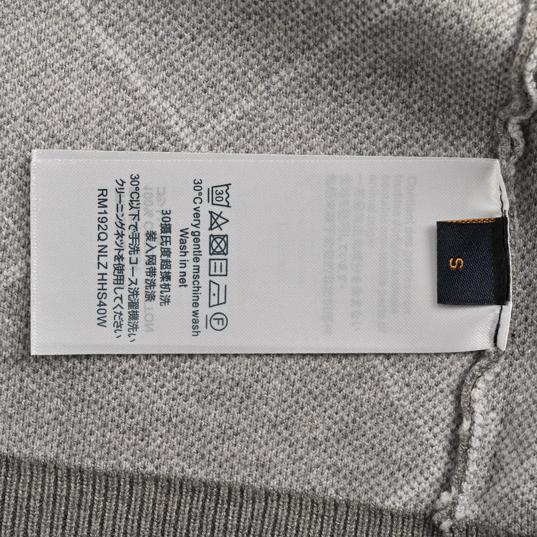 Louis Vuitton 24Fw diamond check cashmere and wool knit sweater
