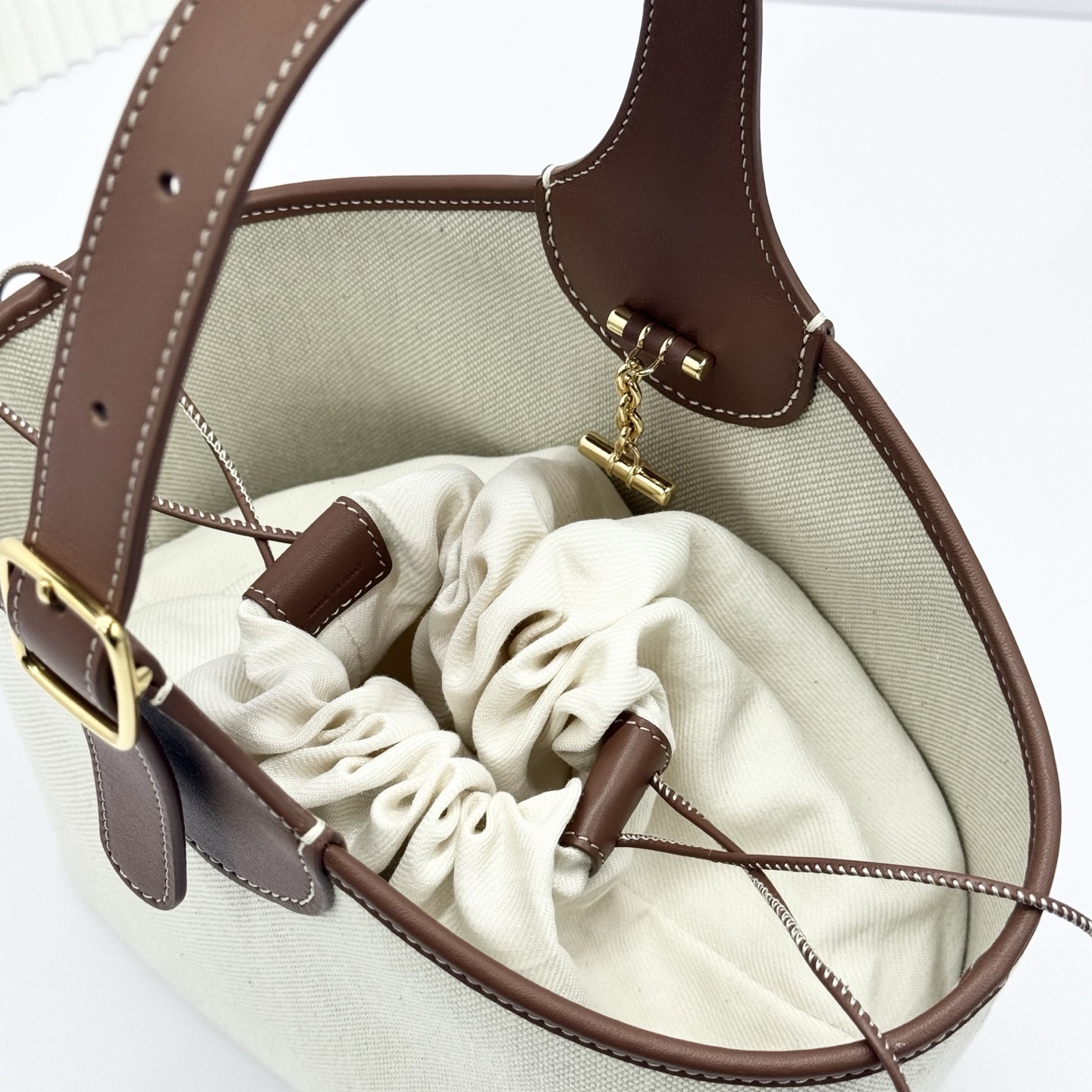 Loro Piana Bobbin Canvas Bag