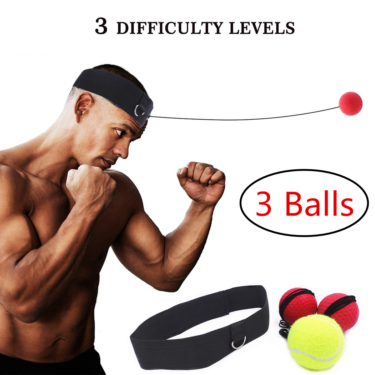 Boxing Reflex Ball Headband