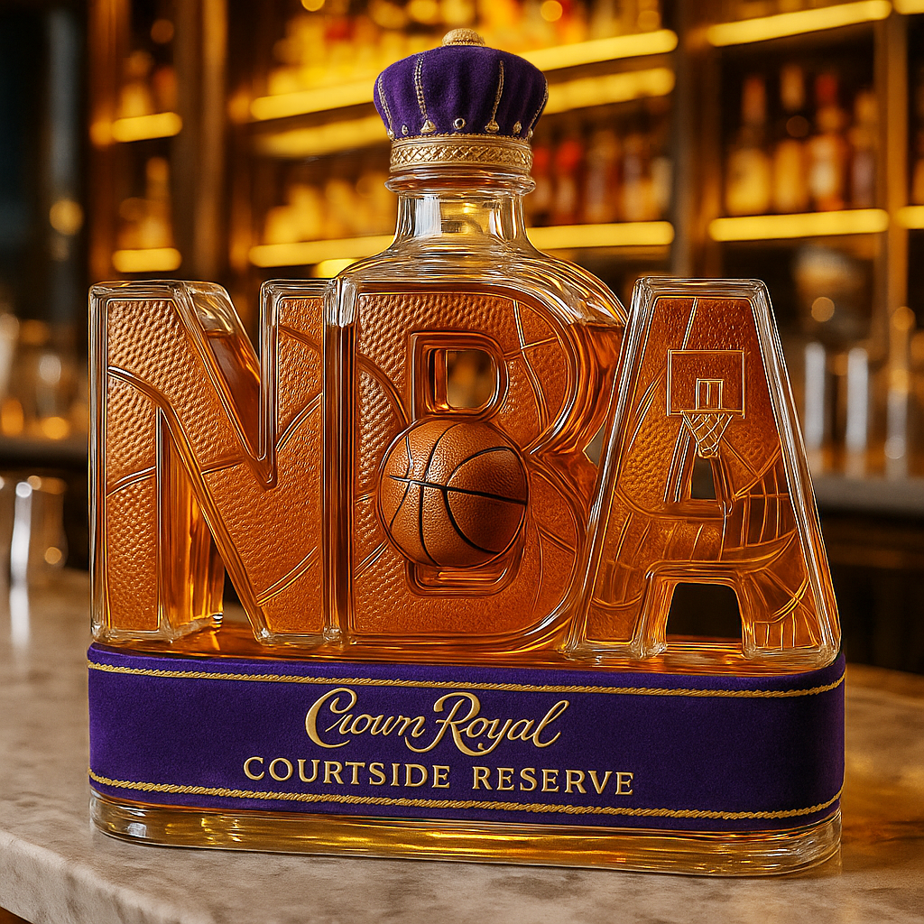 Basketball Association Whiskey Bottle