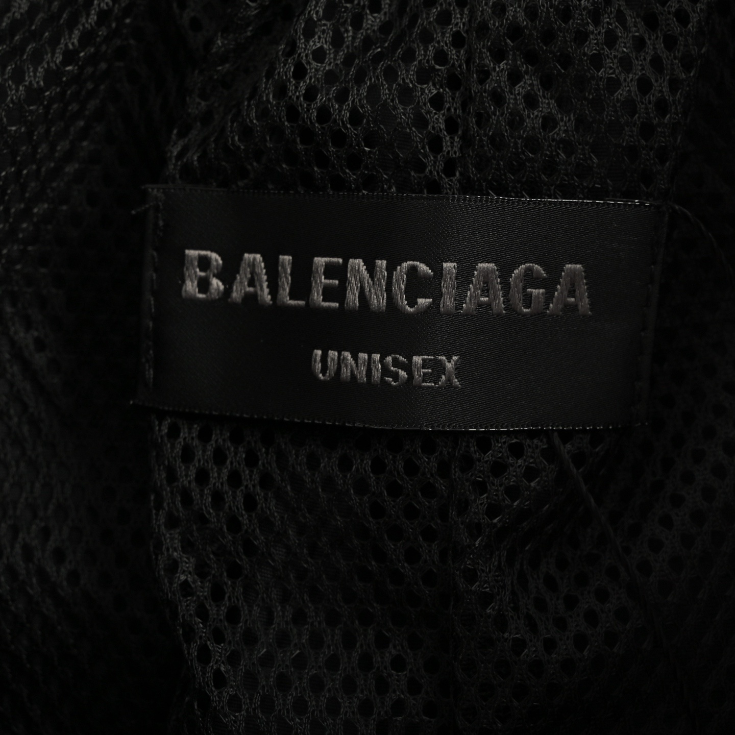 Balenciaga 25Fw half-circle embroidered white striped tracksuit trousers