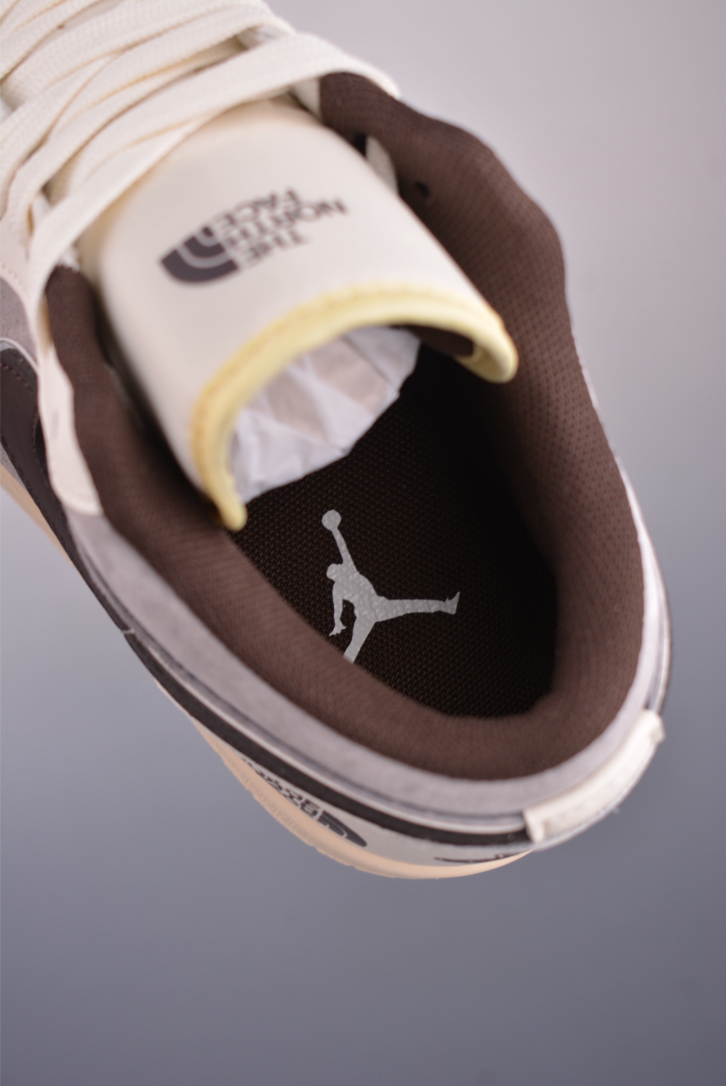 The North Face x Nike Air Jordan 1 Low OGAJ1 Basketball Shoes Beige White Brown XX2408-008