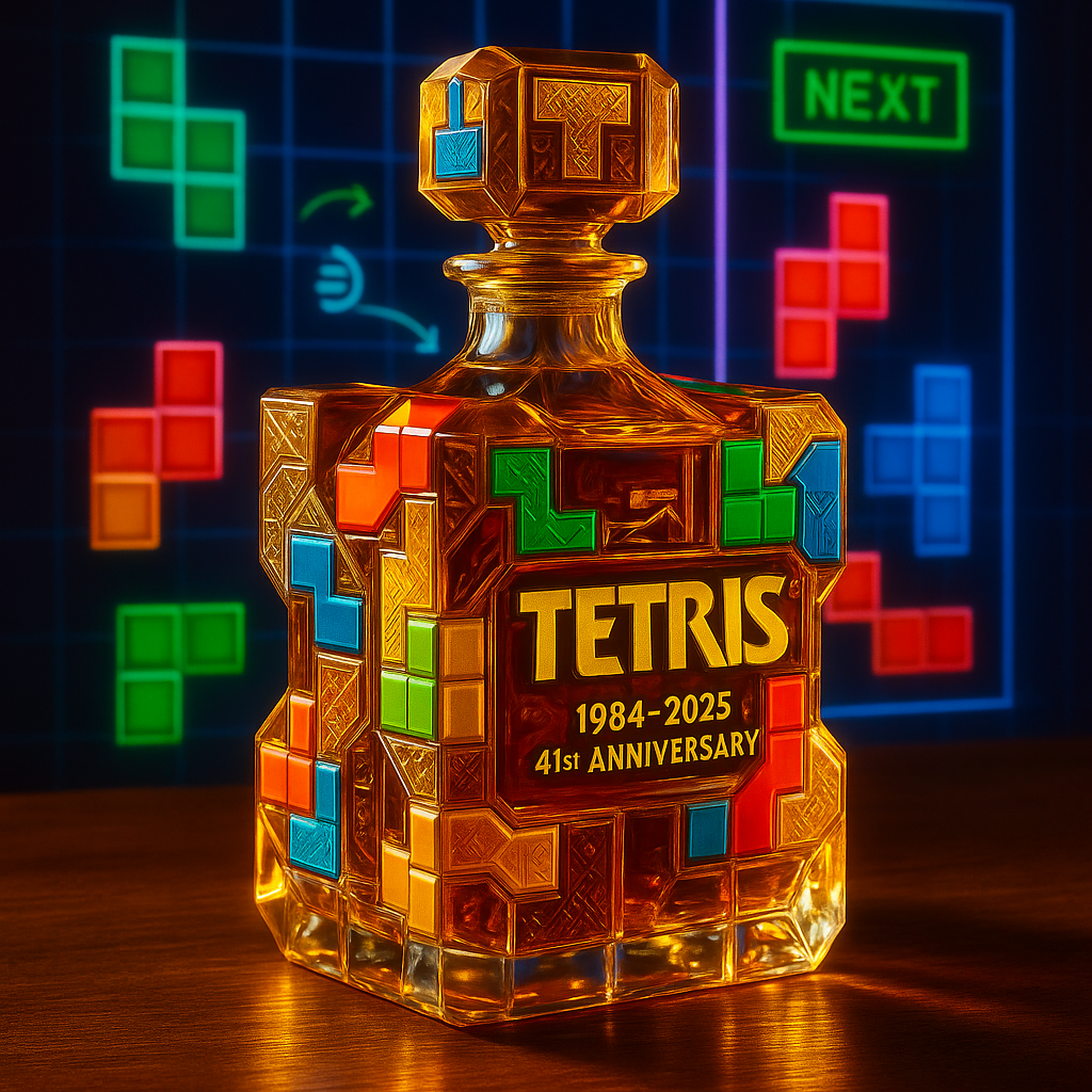 TETRIS 41th Anniversary Whisky Bottle