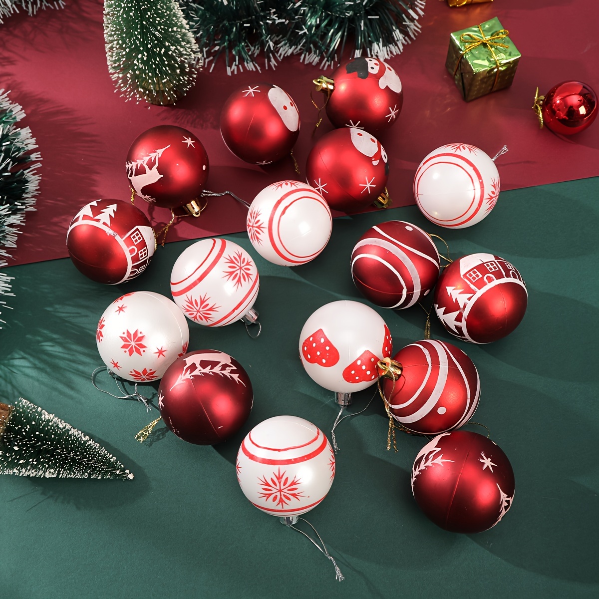 🎄🎅2024 NEW - 16 PCS Christmas Balls Ornaments🔥Buy 2 Get 10% Off & Free Shipping