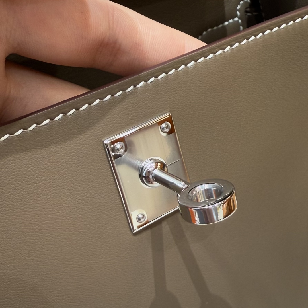 Hermès Kelly Pochette1 18Etoupe Handbag (Handmade to order)