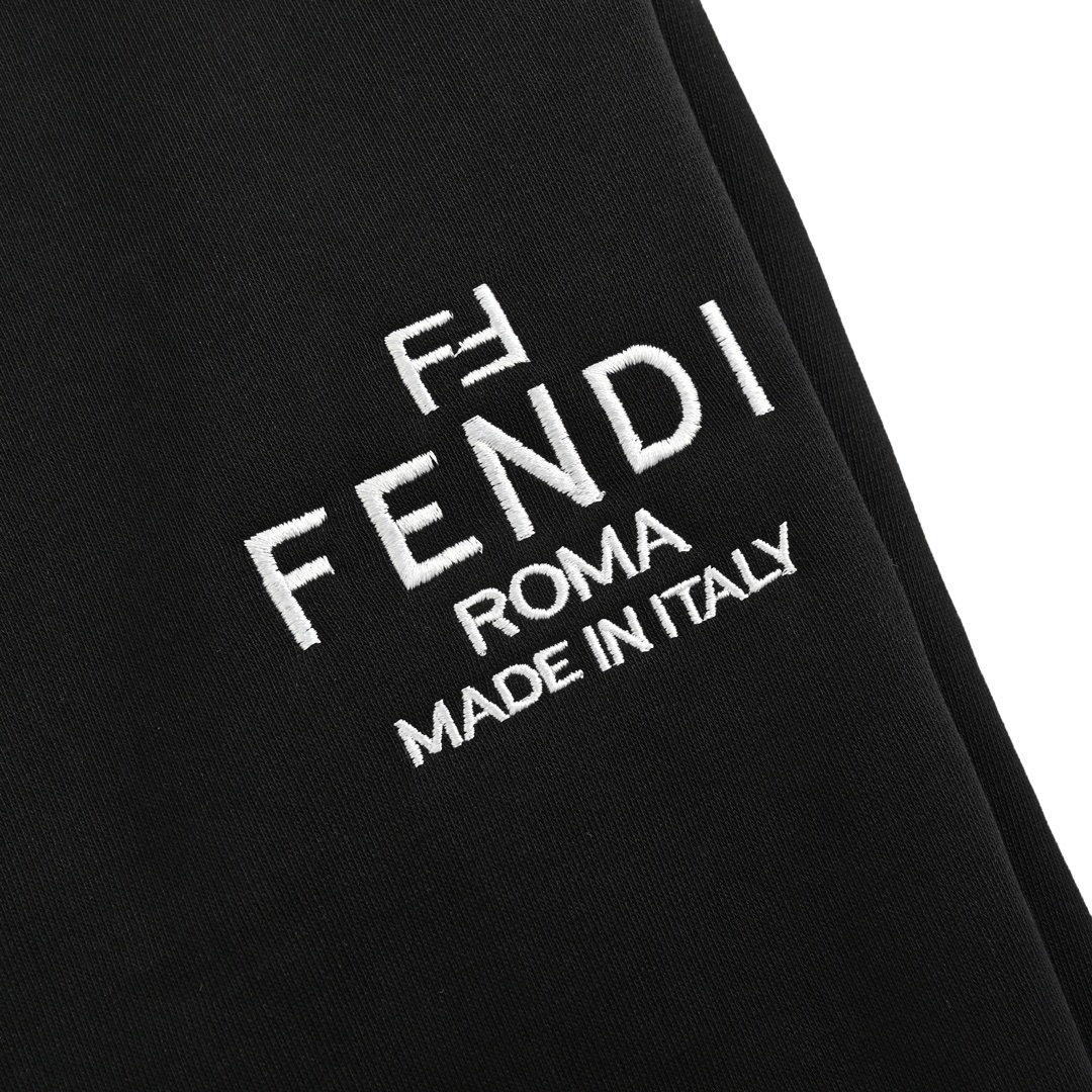 Fendi 24Fw embroidered logo trousers