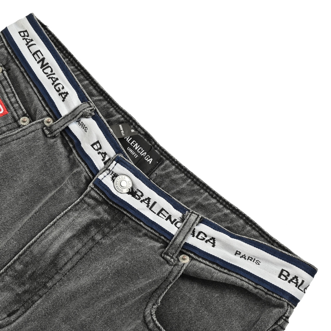 Balenciaga Waistband Lettering Jeans