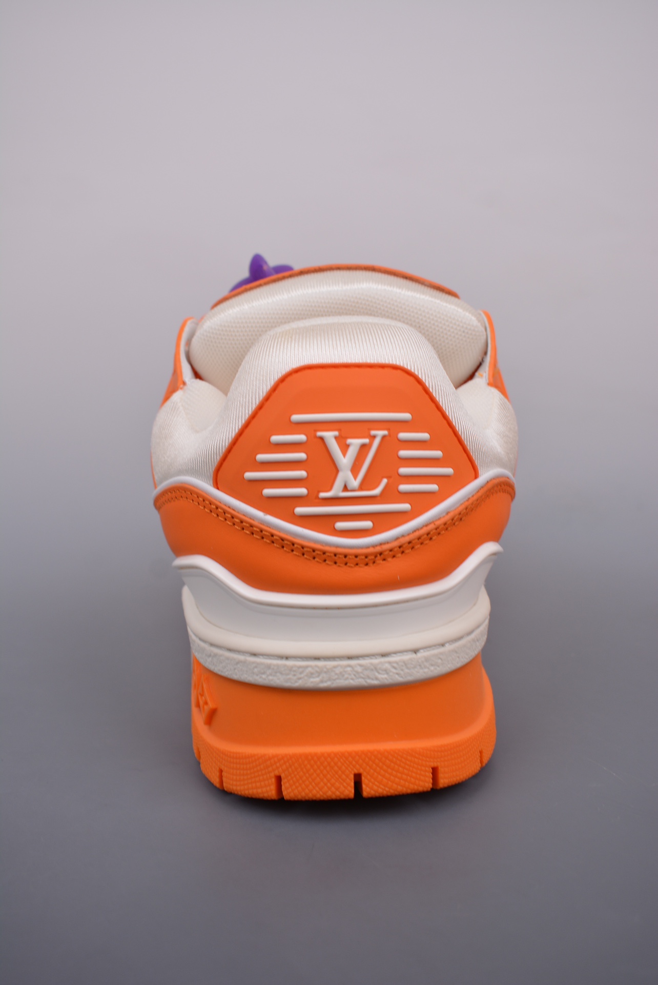 Louis Vuitton Trainer Maxi Low Sneaker orange and white