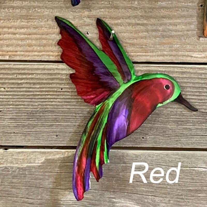 🐦Hand-made Hummingbirds Metal Art Yard Art 3D Appearance Sun Catching