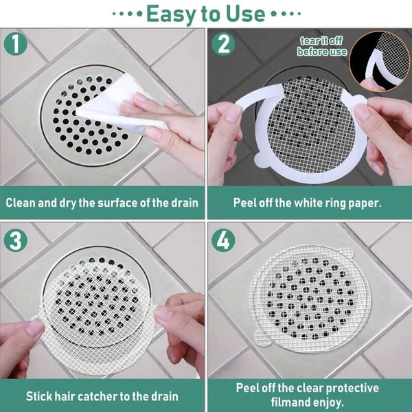 (🎁2024 New Year Hot Sale🎁)30 PCS Disposable Shower Drain Hair Catcher