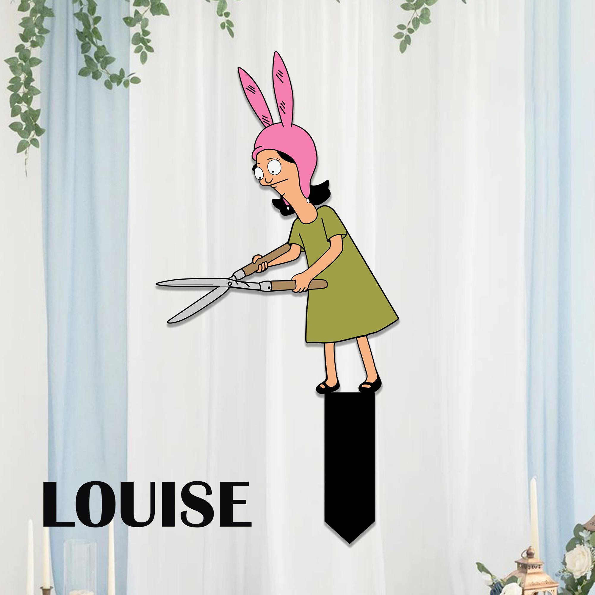 Bob's Burgers Metal Garden Stakes | Potted Plant Decor