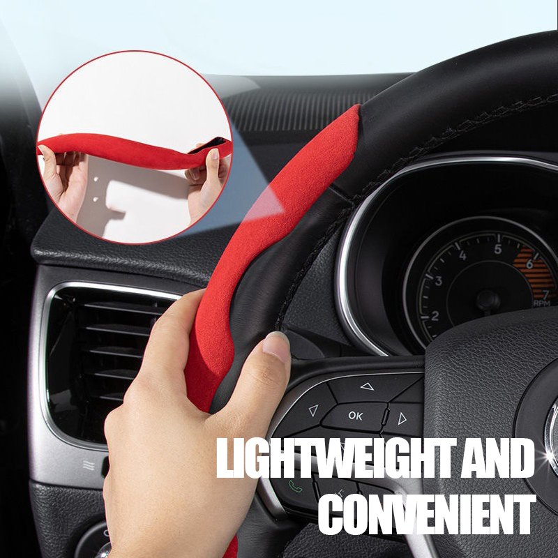 Suede Steering Wheel Cover(1 Pair)