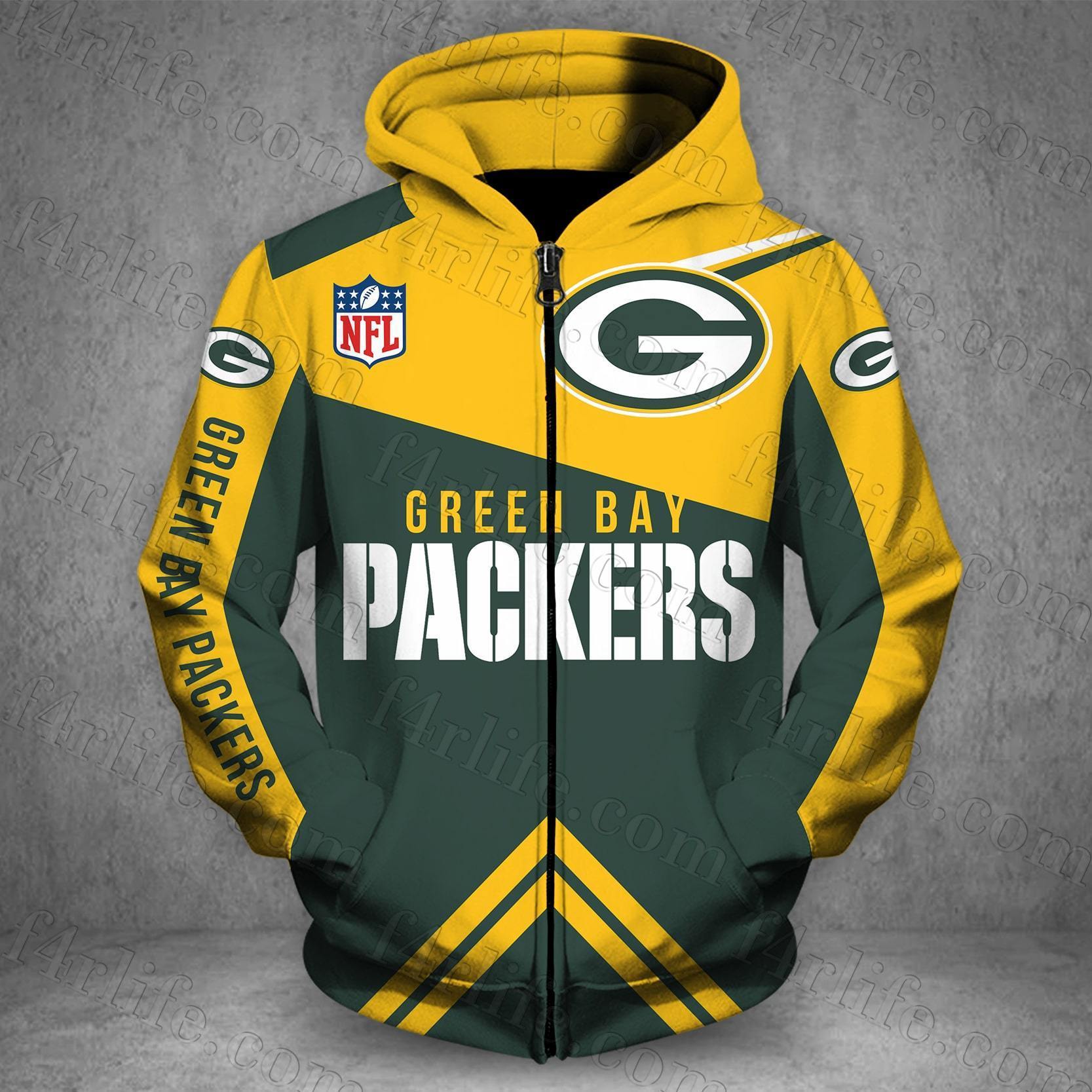 GREEN BAY PACKERS LOVE HOODIE 3D VIP 4