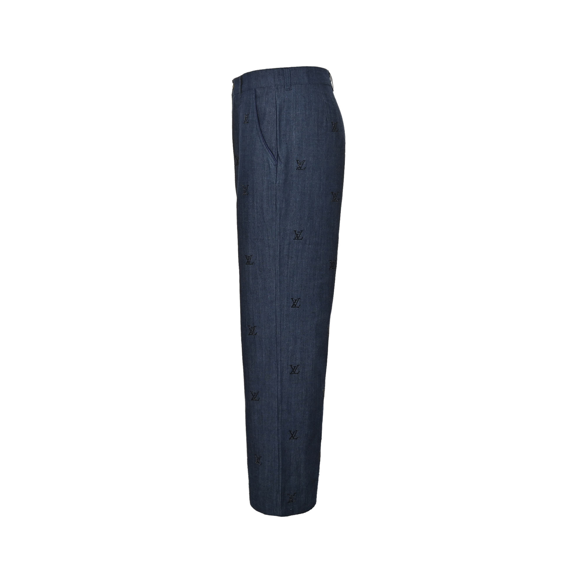 Louis Vuitton 24Fw Rhinestone Jeans