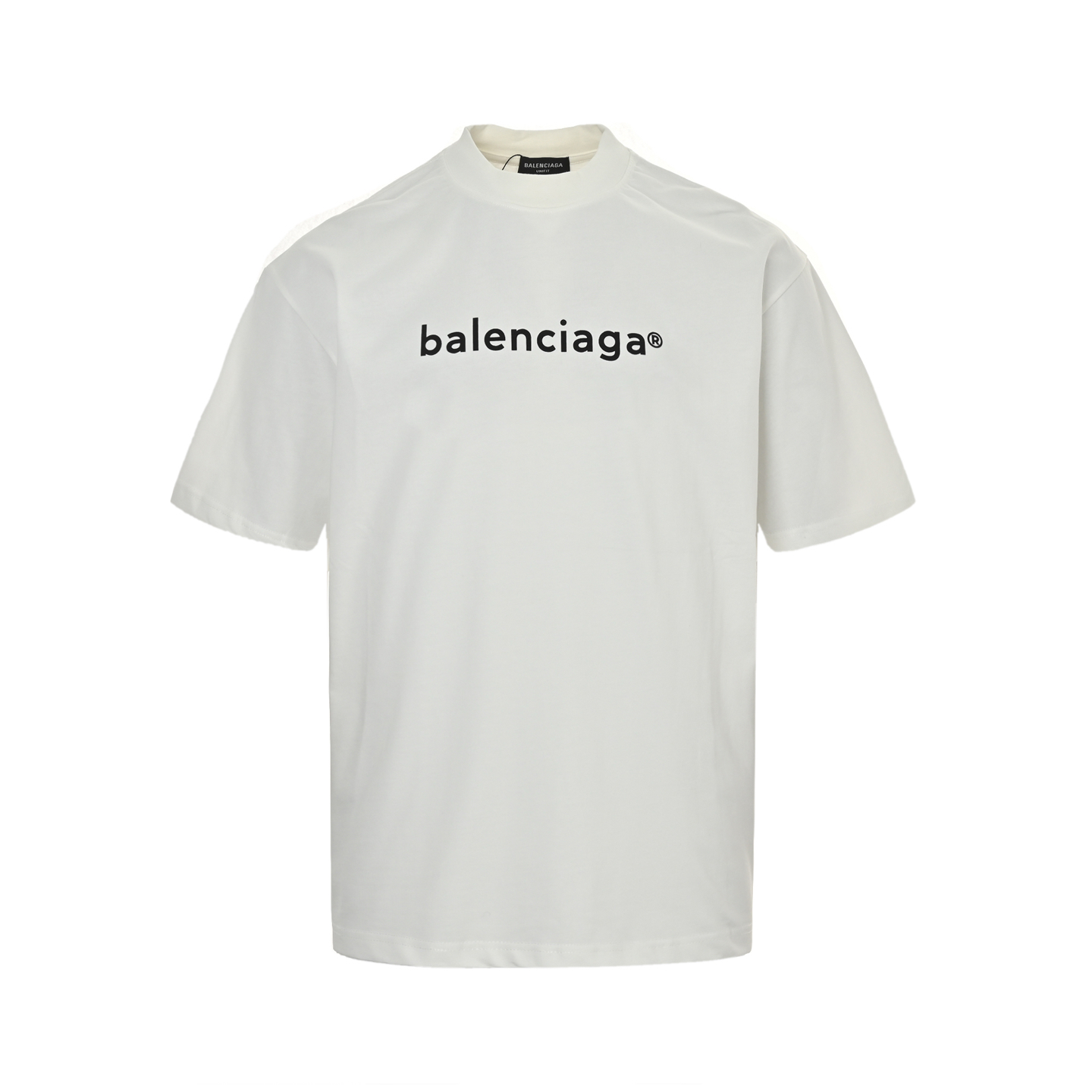 Balenciaga 24ss R logo small letter print short sleeve