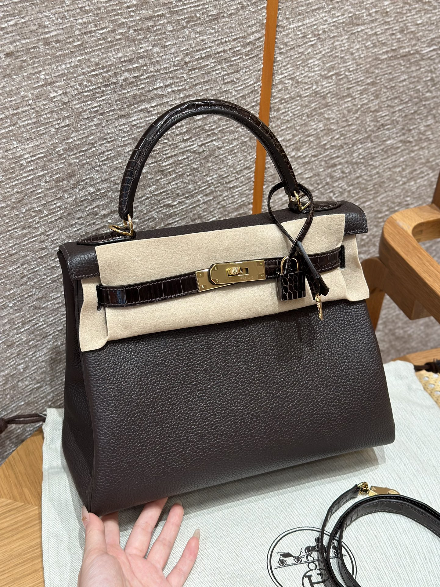 Hermès Kelly Touch 46Ebene Handbag (Handmade to Order)