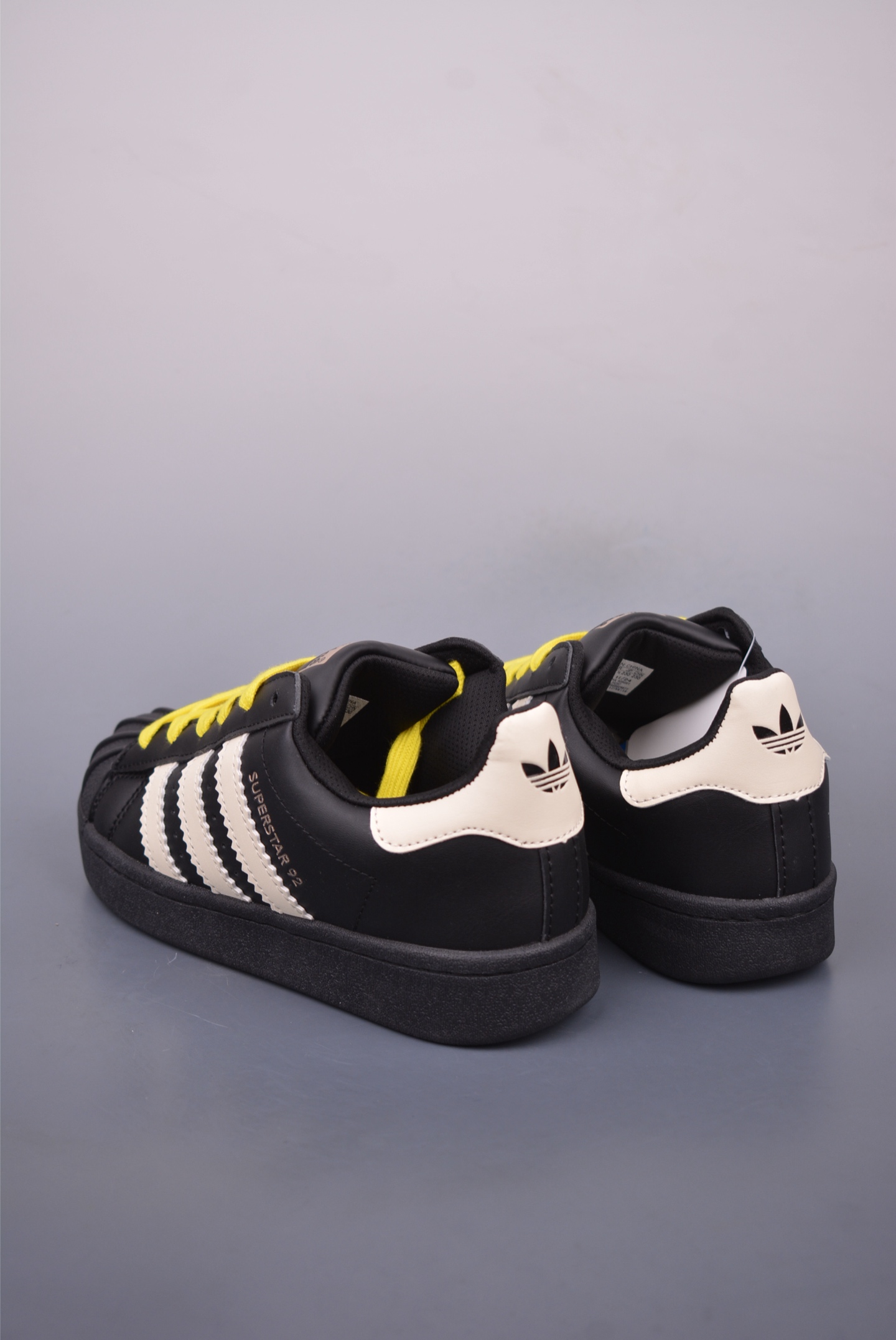 Pharrell x Adidas Superstar 92 Black, White and Yellow JI4267