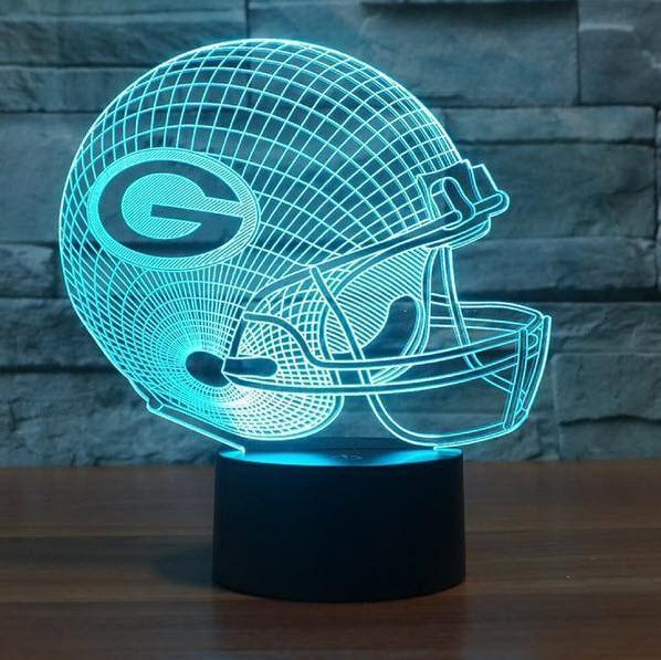 GREEN BAY PACKERS 3D LED LIGHT LAMP