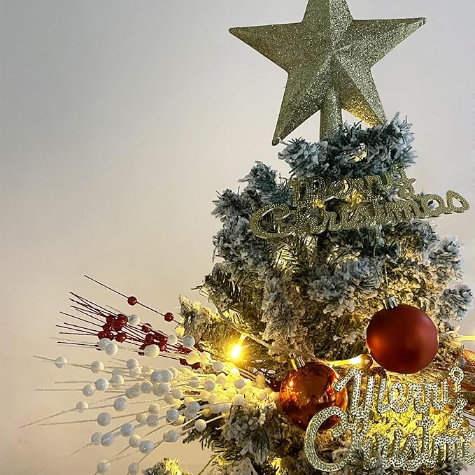 🎄Early Christmas Sale 49% OFF🔥Glitter DIY Artificial Berry Tree Branch Decoration