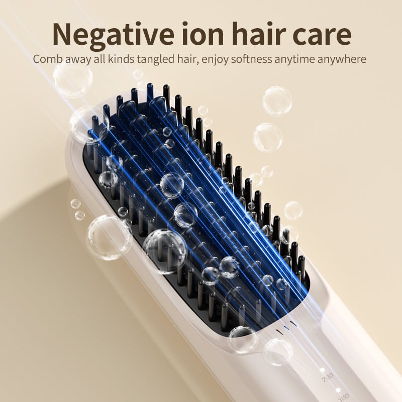 🔥Hot Sale 49% OFF🔥USB Cordless Negative Ion Hair Straightening Comb - Buy 2 Free Shipping