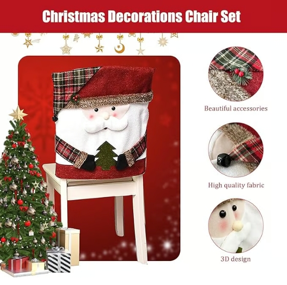 🎄Cute Christmas Chair Covers
