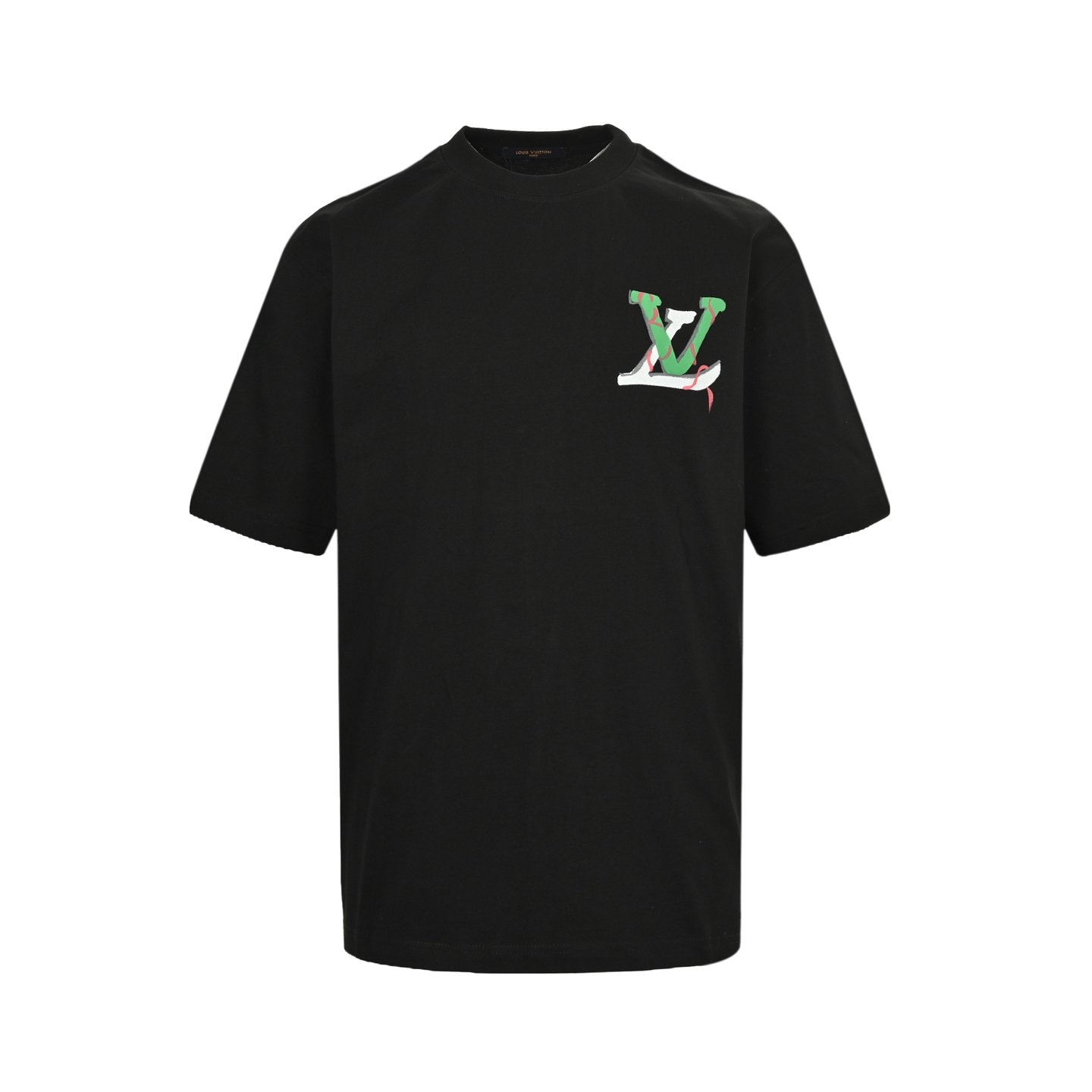 Louis Vuitton 25ss floral lettering print short sleeve