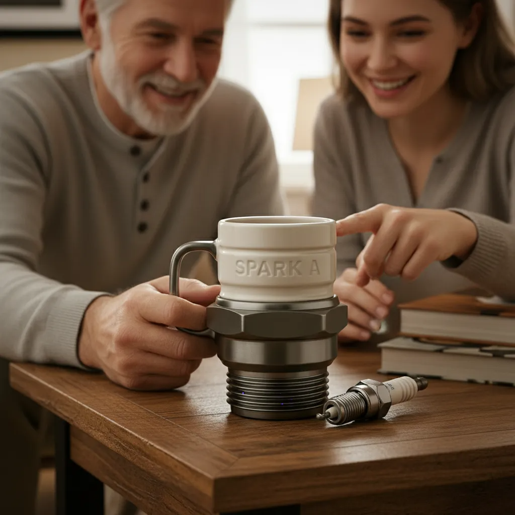 Spark plug cup