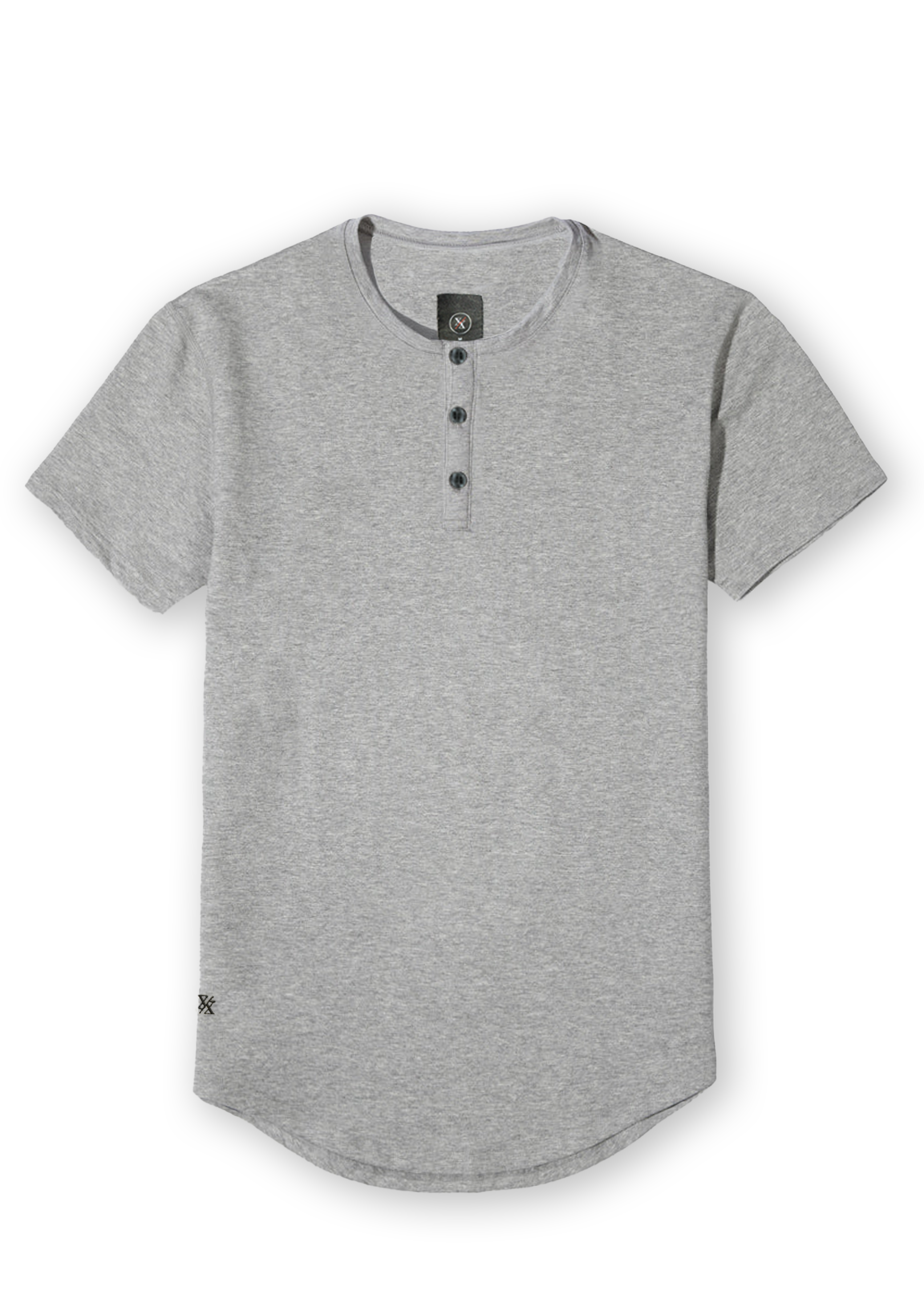 Henley Curved Hem
