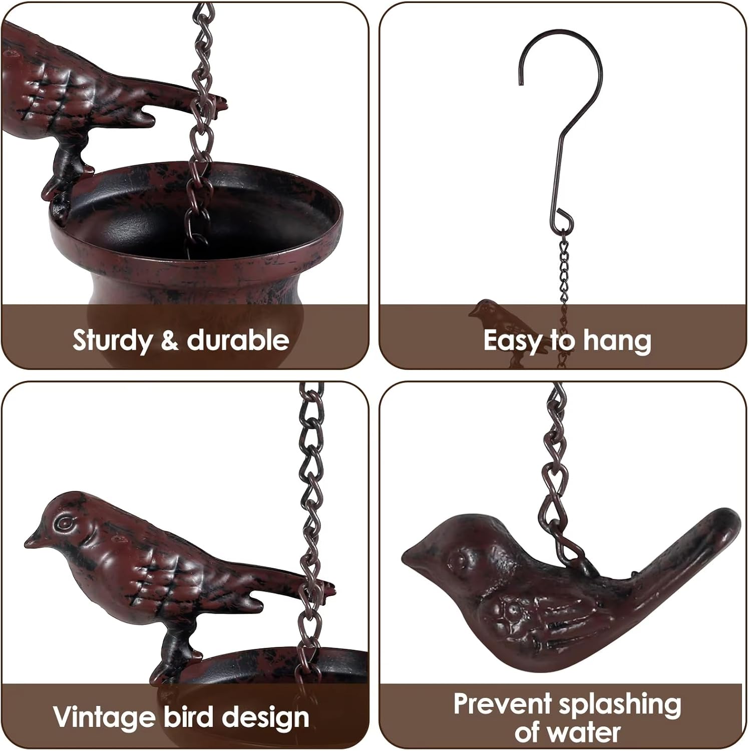 🔥On Sale🔥8.5 Feet Mobile Vintage Bird-Shaped Rain Chain