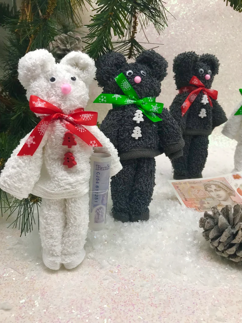 MONEY BEAR FLANIMALS - Christmas Bear!