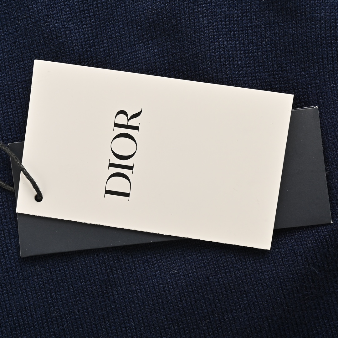 Dior 24Fw 1947 embroidered lettering logo crew neck sweater